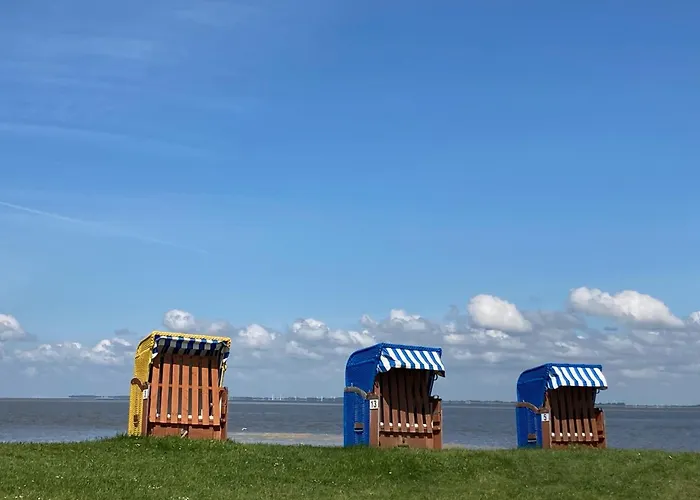 Σπίτι διακοπών Urlaub Beim Kaeptn! Freistehendes Premium Nordsee-ferienhaus Mit Fahrraedern, Stellplatz Und Garten, 150m Zur Nordsee Butjadingen